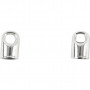 End Caps, silver-plated, L: 7 mm, D 4,5 mm, 50 pc/ 1 pack