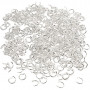 Jump Ring, thickness 1 mm, inner size 5 mm, 400 pcs, silver-plated