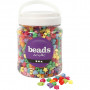 Shape Beads, D: 10 mm, hole size 3.5 mm, 700 ml, asstd colours