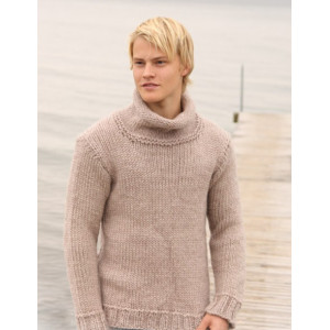Jakob by DROPS Design - Knitted Men's Sweater Pattern size S - XXXL