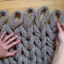 Chunky Blanket by Rito Krea - Blanket Knitting Pattern 130x110cm