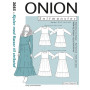ONION Sewing Pattern 2085 Ruffle Dress Size XS-XL