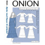 ONION Sewing Pattern Plus 9024 Ruffle Dress Size XL-5XL