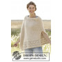 So Classy! by DROPS Design - Knitted Poncho Pattern size S - XXXL