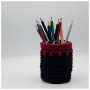 Double Crochet Stitch Pencil Holder by Rito Krea - Pencil Holder Crochet Pattern