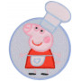 Iron On Mending Peppa Pig as Chef 6,6x8,6cm