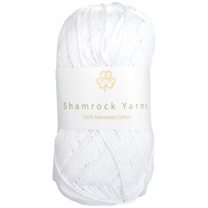 Shamrock Yarns 100% Mercerised Cotton 02 White