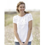 Summer Leaves Top by DROPS Design - Knitted Top Pattern size S - XXXL