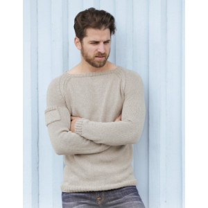 Carter by DROPS Design - Knitted Jumper with Pocket on the Arm Pattern size S - XXXL