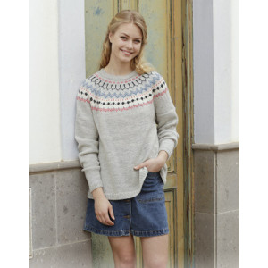 Mina Pullover by DROPS Design - Blouse Knit pattern size S - XXXL