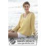 Summer Melody by DROPS Design - Knitted Blouse Pattern size S - XXXL