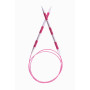 KnitPro SmartStix Fixed Circular Knitting Needles Aluminium 100cm Pink 6.00mm
