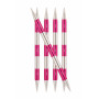 KnitPro SmartStix Double Pointed Knitting Needles Aluminium 14cm Pink 8.00mm - 5 pcs