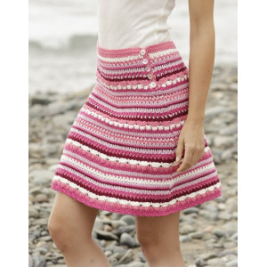 Berry Ripple by DROPS Design - Crochet Skirt Pattern size S - XXXL