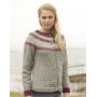 September Jacket by DROPS Design - Knitted Jumper Nordic Pattern size S - XXXL