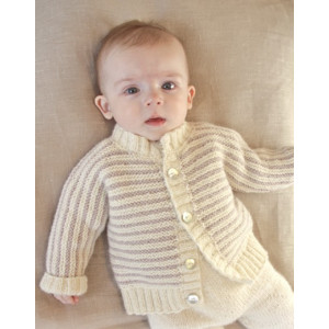 Little Darcy by DROPS Design - Knitted Baby Jacket Pattern Size 0 months - 4 years