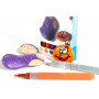 Stone Hobby Markers Orange/Purple Colors - 6 pcs