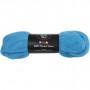 Carded Wool, 21 micron, 100 g, turquoise