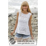 Erica Singlet by DROPS Design - Knitted T-shirt with Lace Pattern size S - XXXL