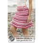 Berry Ripple by DROPS Design - Crochet Skirt Pattern size S - XXXL