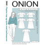 ONION Sewing Pattern 2088 Peplum Top & Dress Size XS-XL