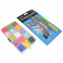 Infinity Hearts Push Buttons in Plastic Box with Tools Plastic 15 Ass. Colors 12mm - 150 pcs