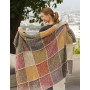 Queen of Diamonds by DROPS Design - Knitted Blanket in Garter Stitch with Squares Pattern 140x100 cm