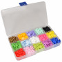 Infinity Hearts Push Buttons in Plastic Box Plastic 15 Ass. colors 12mm - 150 pcs