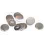 Infinity Hearts Make your own Fabric Button/Cover Buttons Round Aluminum Silver 38mm - 10 pairs