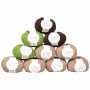 Infinity Hearts Baby Merino Colour Pack 24 Three Shades of Green and Brown - 10 pcs