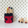 Ladybug Basket by Rito Krea - Basket Crochet Pattern 10cm