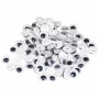 Infinity Hearts Rolling eyes Set in Plastic box for sewing 10mm - 100 pcs