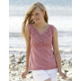 Butterfly Heart Top by DROPS Design - Knitted Top Pattern size S - XXXL