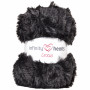 Infinity Hearts Crocus Fur Yarn 18 Black