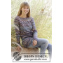 At Sundown by DROPS Design - Knitted Jumper with zig-zag yoke Pattern size S - XXXL