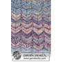 At Sundown by DROPS Design - Knitted Jumper with zig-zag yoke Pattern size S - XXXL