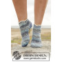 Dancing Zoe by DROPS Design - Knitted Socks with Stripes and Wave Pattern size 35 - 43