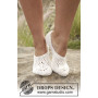 Snow Fairy by DROPS Design - Knitted Slippers with Lace Pattern size 35 - 43