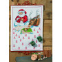 Permin Embroidery Kit Advent Calendar - Santa in Chimney 38 x 50 cm