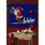 Permin Embroidery Kit Advent Calendar - Santa and Geese 58 x 47 cm