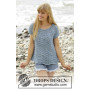 Shore Line by DROPS Design - Knitted Top Wave Pattern size S - XXXL