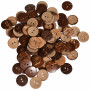 Infinity Hearts Buttons Coconut 20mm - 80 pcs