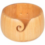 Infinity Hearts Yarn bowl Bamboo Natural 16x11cm