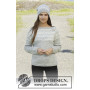 Silver Dream by DROPS Design - Knitted Jumper with Hat Nordic Pattern Size S - XXXL