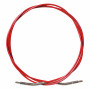 Infinity Hearts Cable for Interchangeable Circular Knitting Needles Red 76cm (100cm incl. needles)