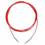 Infinity Hearts Cable for Interchangeable Circular Knitting Needles Red 126cm (150cm incl. needles)