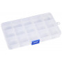 Assortment Box Plastic Transparent 17.5x10x2.2cm - 15 compartments