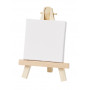 Mini Easel Wood with White Canvas 12.5x9cm