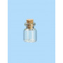Mini Glass Bottle with Cork Lid 16x22mm - 8 pcs
