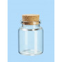 Mini Glass Bottle with Cork Lid 35x45mm - 2 pcs